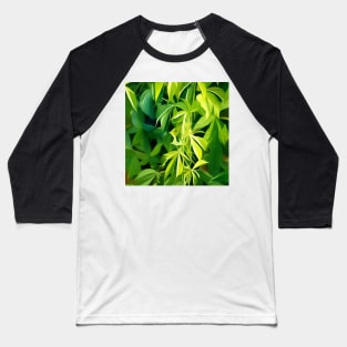 Lush Green Foliage Baseball T-Shirt